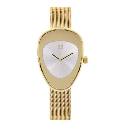 Ρολόι VISETTI LG-363GI Graceful με χρυσό ατσάλινο μπρασελέ