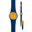 SWATCH LN150 Check Me Out Blue Rubber Strap