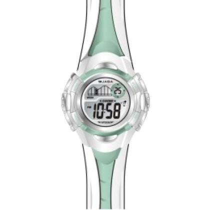 Jaga M628A Green White Rubber Strap Unisex ρολόι