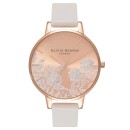 Ρολόι Olivia Burton Lace Detail OB16MV53 με ροζ χρυσό καντράν κα