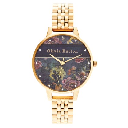 Ρολόι Olivia Burton OB16VS01 Varsity Pale με μαύρο καντράν και χ