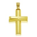 Χρυσός σταυρός 14 καρατίων TRIANTOS ST230
