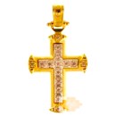 Χρυσός σταυρός 14 καρατίων ST261TR
