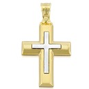 Χρυσός σταυρός 14 καρατίων TRIANTOS ST279TRIAN