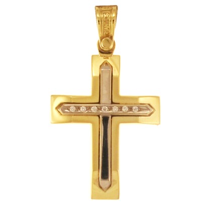 Χρυσός σταυρός 14 καρατίων TRIANTOS ST315TR6.5