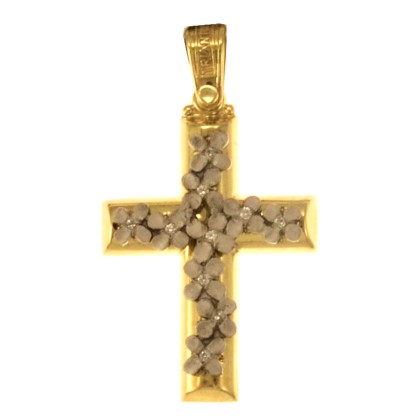 Χρυσός σταυρός 14 καρατίων TRIANTOS ST317TR