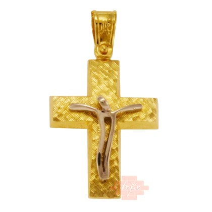 Χρυσός σταυρός 14 καρατίων ST423HL8