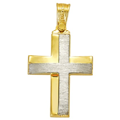 Σταυρός Χρυσός/Λευκόχρυσος Βάπτισης/Αρραβώνα ST59 Σταυρός βάπτισ