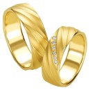 Βέρες γάμου χρυσές με διαμάντια, breuning 5245-5246