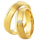 Βέρες γάμου χρυσές με διαμάντια, breuning 4105-4106