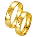 Βέρες γάμου χρυσές με διαμάντι, breuning 7015-7016