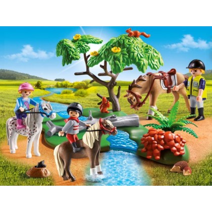 Playmobil Παιδάκια Με Πόνυ & Εκπαιδευτής Με Άλογο (6947)
