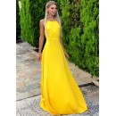 Maxi φόρεμα αέρινο - Κίτρινο