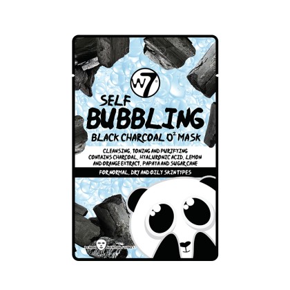 W7 Self Bubbling Black Charcoal O2 Face Mask
