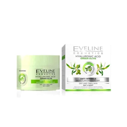 Eveline Hyalouronic Acid Green Olive Anti Wrinkle Cream