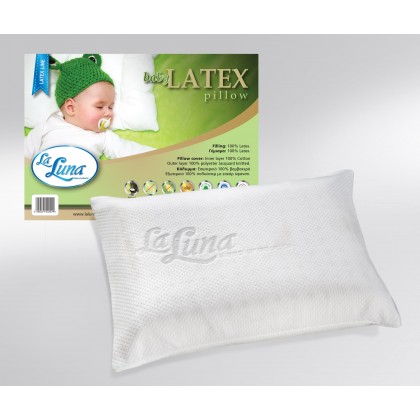 Εξαιρετικά Μαλακό Μαξιλάρι Βρεφικό La Luna The Baby Latex Pillow