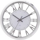 Ρολόι Τοίχου Δ30,5Χ4 Silver 3-20-284-0121 Inart Πλαστικό