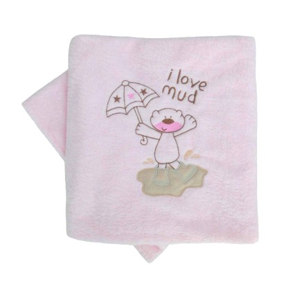 Κουβέρτα Fleece Αγκαλιάς Κόσμος Του Μωρού 0060 Mud Ροζ