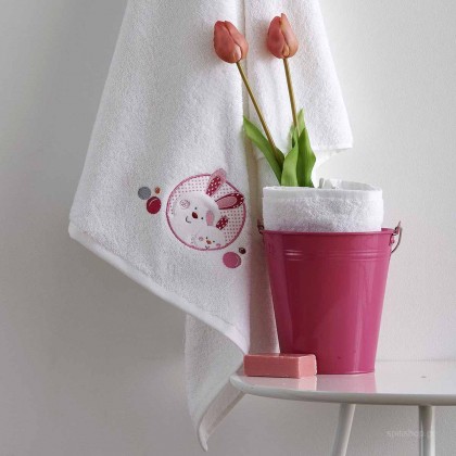Βρεφικές Πετσέτες (Σετ 2τμχ) Sb Home Baby Lapin Pink