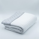 Κουβέρτα Πικέ Μονή White Fabric Paisley White