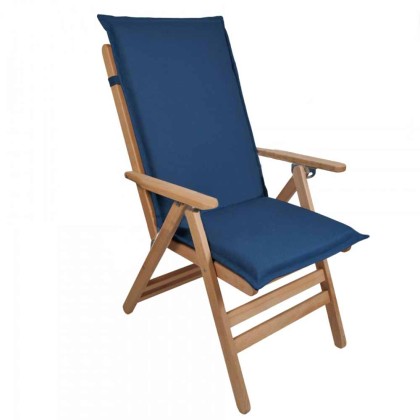 Μαξιλάρι Καρέκλας Με Πλάτη 70cm Be Comfy Blue 902