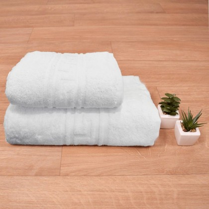 Πετσέτα Προσώπου Λευκή (50x100) Μαίανδρος 500gr/m2