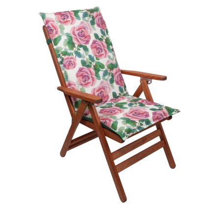 Μαξιλάρι Καρέκλας 2 Όψεων Με Πλάτη 70cm Be Comfy Roses 403