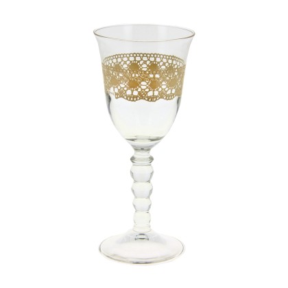 Ποτήρι Κρασιού Κολωνάτο Marva Macrame Beige Μ67870
