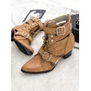 MILANO BEIGE CUT OUT BOOTIES