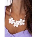 PEARLY DAISIES NECKLACE