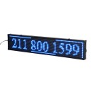 Πινακίδα LED κυλιόμενων μηνυμάτων 170x40 cm μπλέ