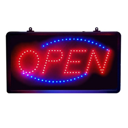 Φωτιζόμενη διαφημιστική πινακίδα LED ''OPEN''-OEM