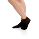Αθλητική μαύρη ημίκοντη βαμβακερή κάλτσα