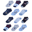 Παιδικές βαμβακερές κάλτσες κοφτές με σχέδια για αγόρι 12 Ζεύγη