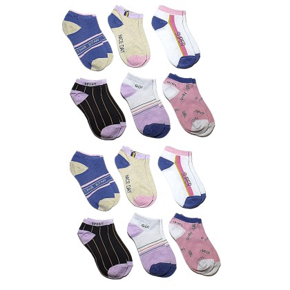 Παιδικές κοφτές κάλτσες για κορίτσι 12 ζεύγη