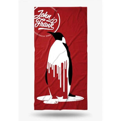 Πετσέτα Θαλάσσης John Frank Penguin 150x80 Κόκκινο JFSS19TW02