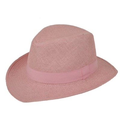 Γυναικείο Ψάθινο Καπέλο Καβουράκι Ροζ