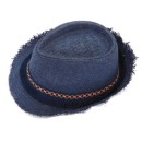 Ανδρικό Καπέλο Καβουράκι Ψάθινο με Κορδέλα Boho Μπλε