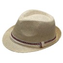 Ανδρικό Καπέλο Καβουράκι Ψάθινο με Κορδέλα ethnic Εκρού