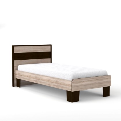 Κρεβάτι Scarlet 90x200 Μονό Με διακοσμητική κορνίζα MDF Sonoma-W