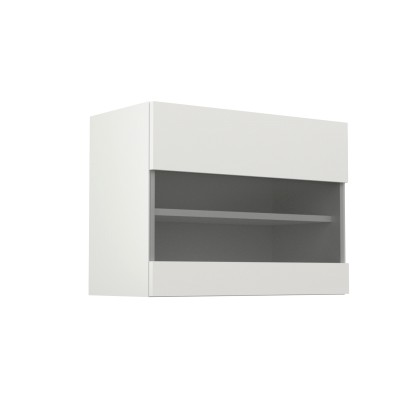 Charlotte πάνω ντουλάπι με τζάμι, 60x30,5x45, χρώμα Λευκό. SO-CV