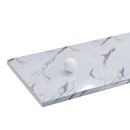 Πάγκος GLOSS 420x60x3.8cm Ανθυγρός Λευκό Γυαλιστερό Μάρμαρο FIL-