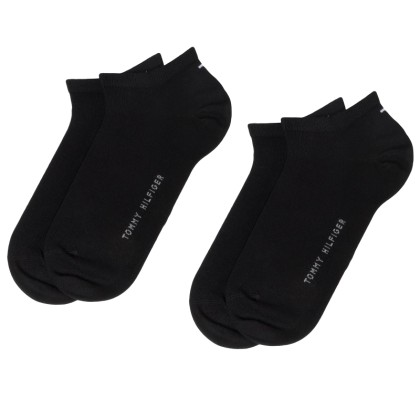 Tommy Hilfiger Set 2 pairs Mens Low Socks 342023001 200 Black (Μ