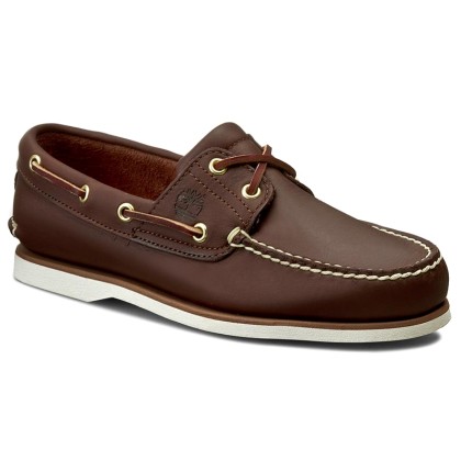 Timberland Classic Boat Shoe 74035 214 MD Brown Full Grain (Καφέ