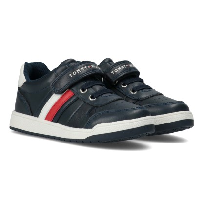 Tommy Hilfiger Kids Low Cut Lace Up/Velcro Sneaker T1B4-30908-06