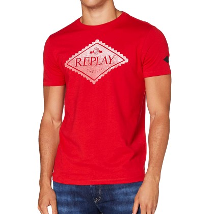 Replay Organic Cotton T-Shirt M3140.000 23046P 558 Red (Κόκκινο)
