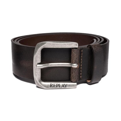Replay Leather Belt AM2453.000 A3001E 128 Brown (Καφέ)