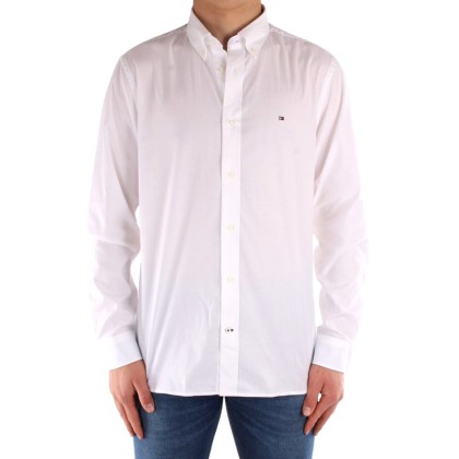 Tommy Hilfiger Natural Soft Poplin Shirt MW0MW18339 YBR White (Λ