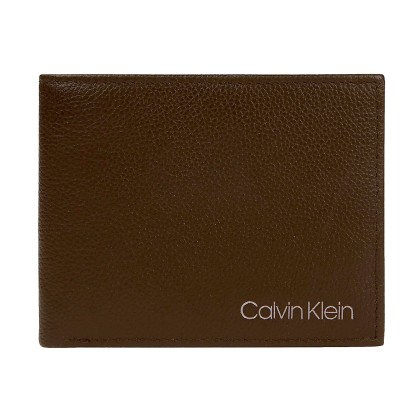Calvin Klein Bifold 6CC W/Bill K50K506915 BAR Brown (Καφέ)