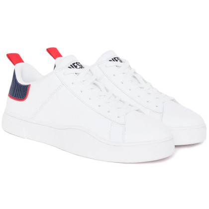 Diesel S-Clever Low Lace Sneaker Y02045-P3816-H7642 White/Red (Λ